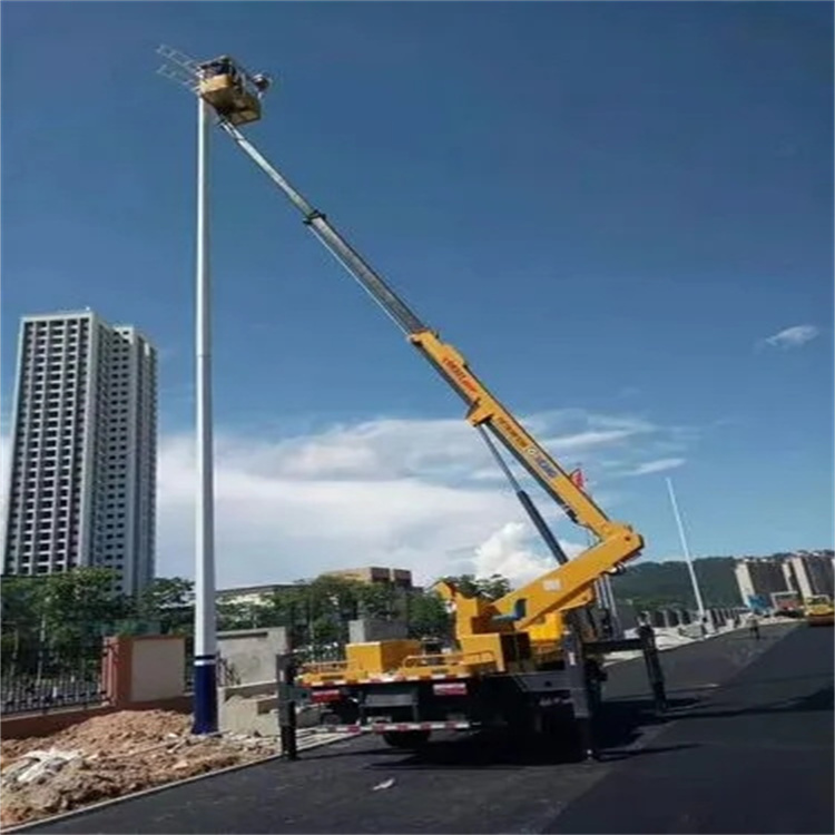 舟山普陀维修路灯的曲臂升降车出租