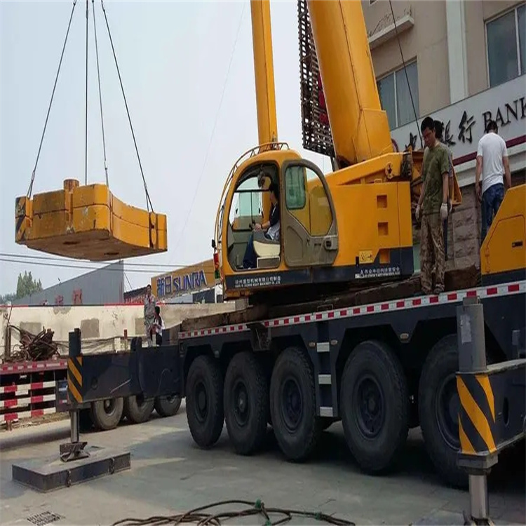 舟山普陀当地吊车出租|机器吊装|75吨|工厂搬迁服务